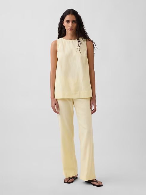 NWT GAP Linen-Blend Shell Tank Top