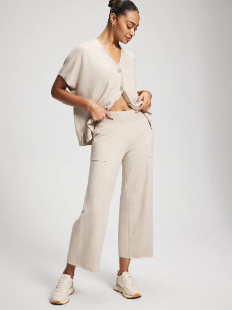 NWT Soma Premier Knit Wide Leg Crop Pants
