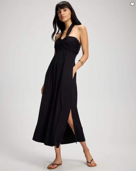 NWT Soma Twist-Front Halter Maxi Bra Dress