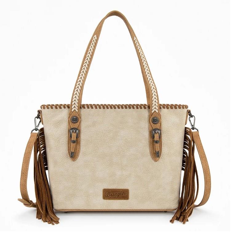 NWT Montana West WG454-2002TN Wrangler Braided Tassel Tote Bag – Tan