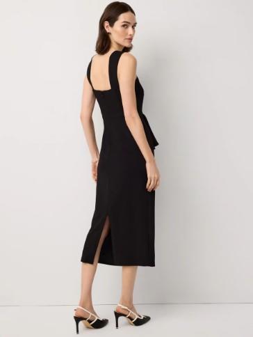 NWT White House Black Market(WHBM) Square Neck Midi Dress