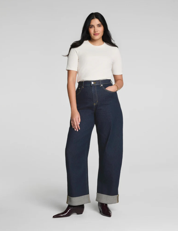 NWT SPANXshape™ Authentic 360 Cuffed Horseshoe Jeans
