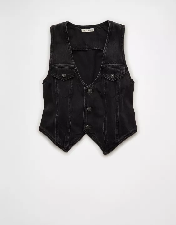NWT AE Denim Vest