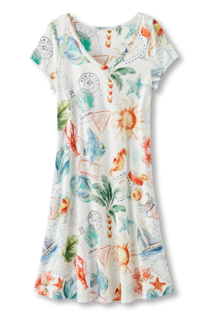 NWT softsurroundings Short Santiago Gaia Dress