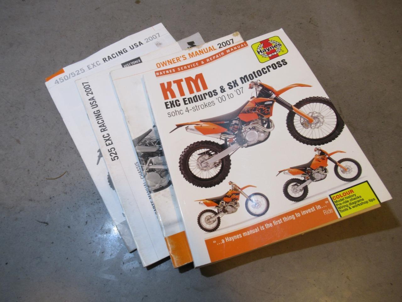 KTM 525 EXC Owners Haynes Service Manual 2007