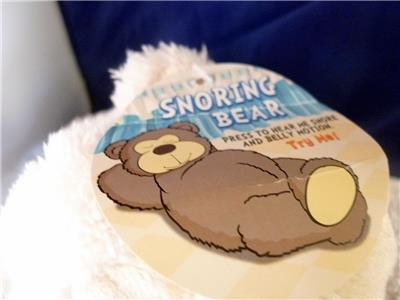 snoring teddy bear