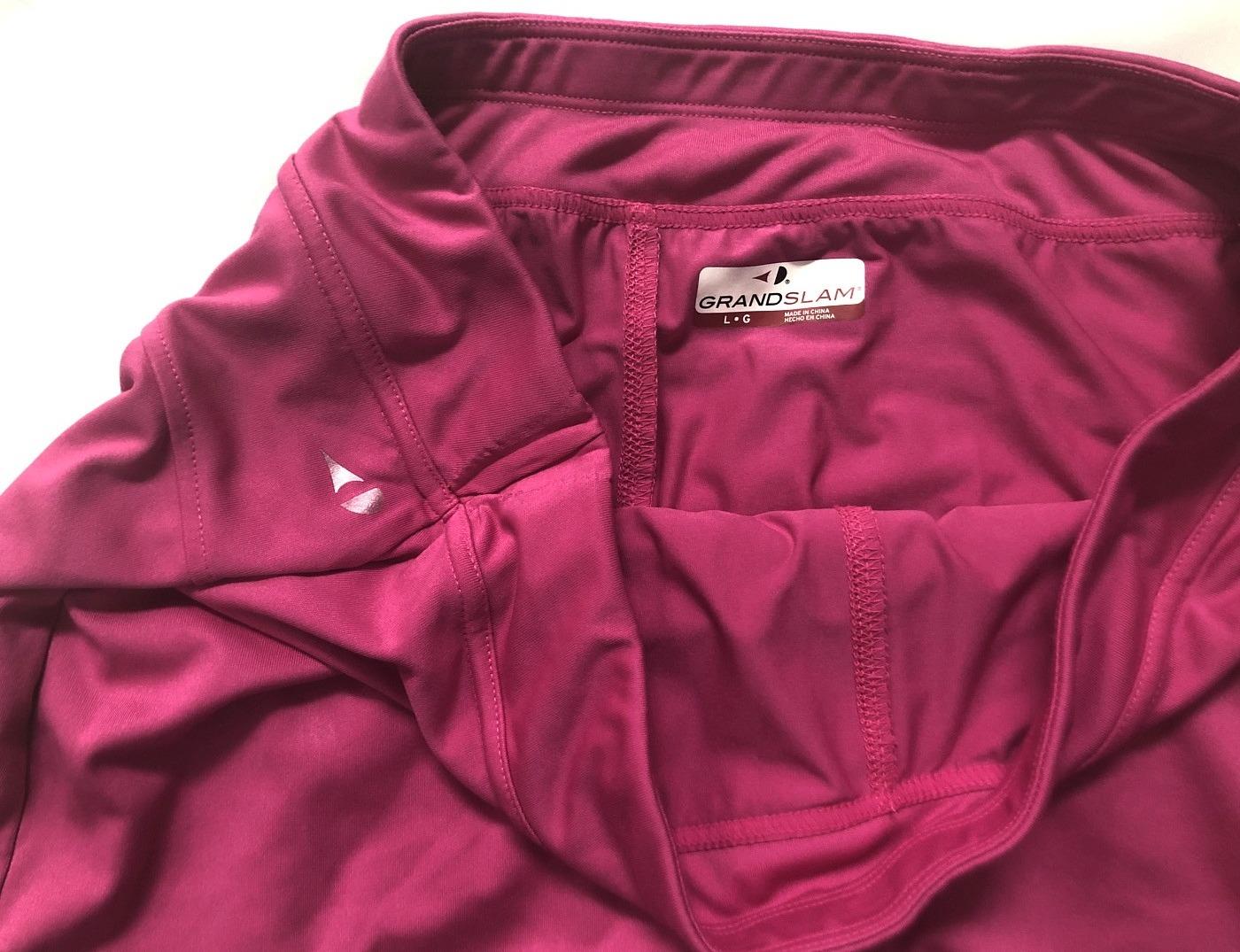 как выглядит Grand Slam Skort Pink Back Pleats Tennis / Golf Skirt w/ Shorts Sz Large фото