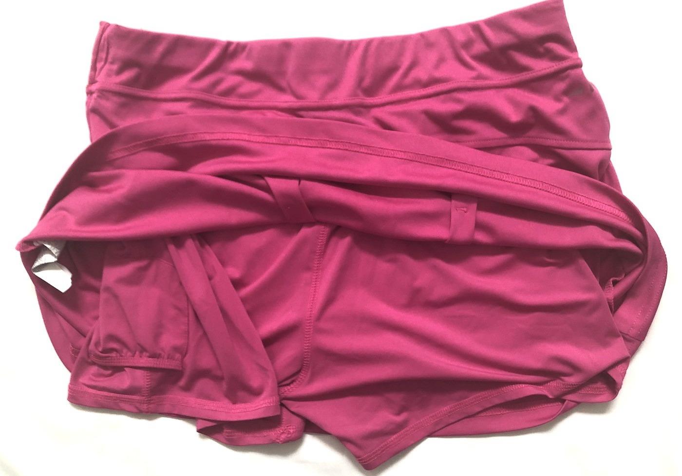 как выглядит Grand Slam Skort Pink Back Pleats Tennis / Golf Skirt w/ Shorts Sz Large фото