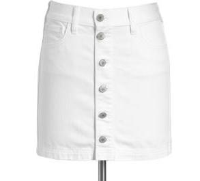 old navy white jean skirt