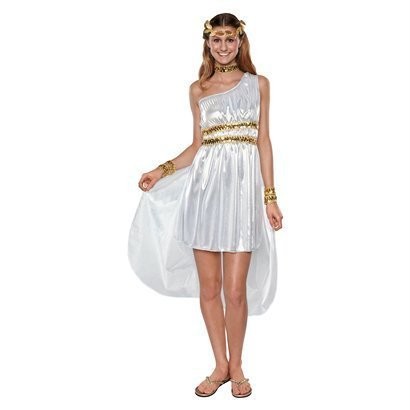 Womens VENUS DIVA Greek Goddess Gown costume Size Sm Med Large NWT ...