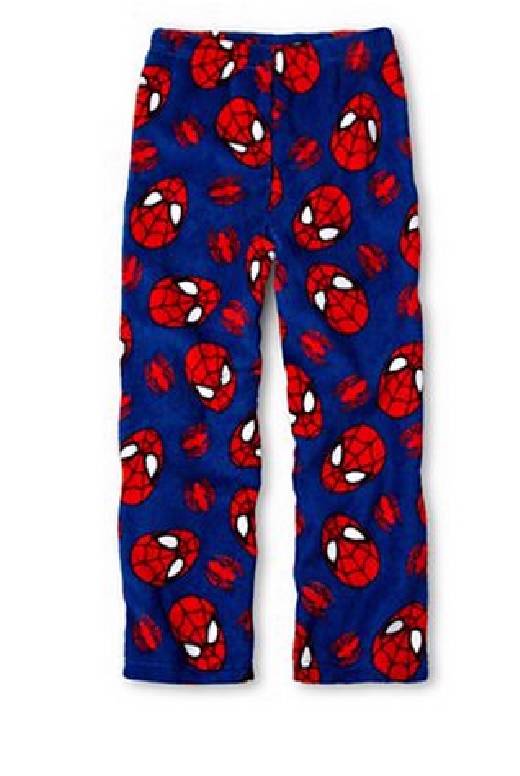 Boys Spiderman Fleece Pajama Bottoms Sleep Lounge Pants Size 6 8 10 ...
