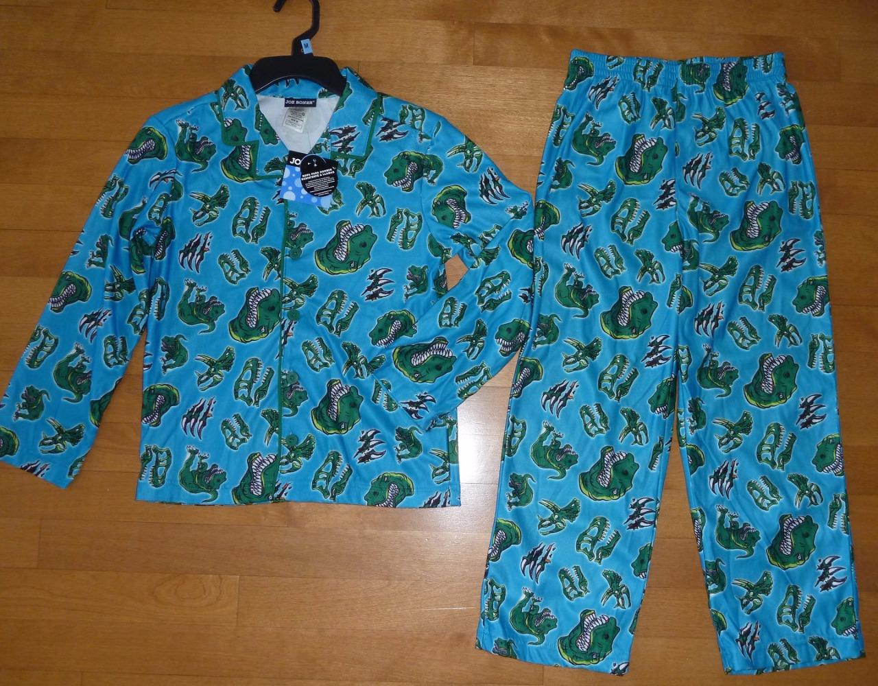 Green Cute Dinosaur Kids Baby Boy Girls Pajamas Set T