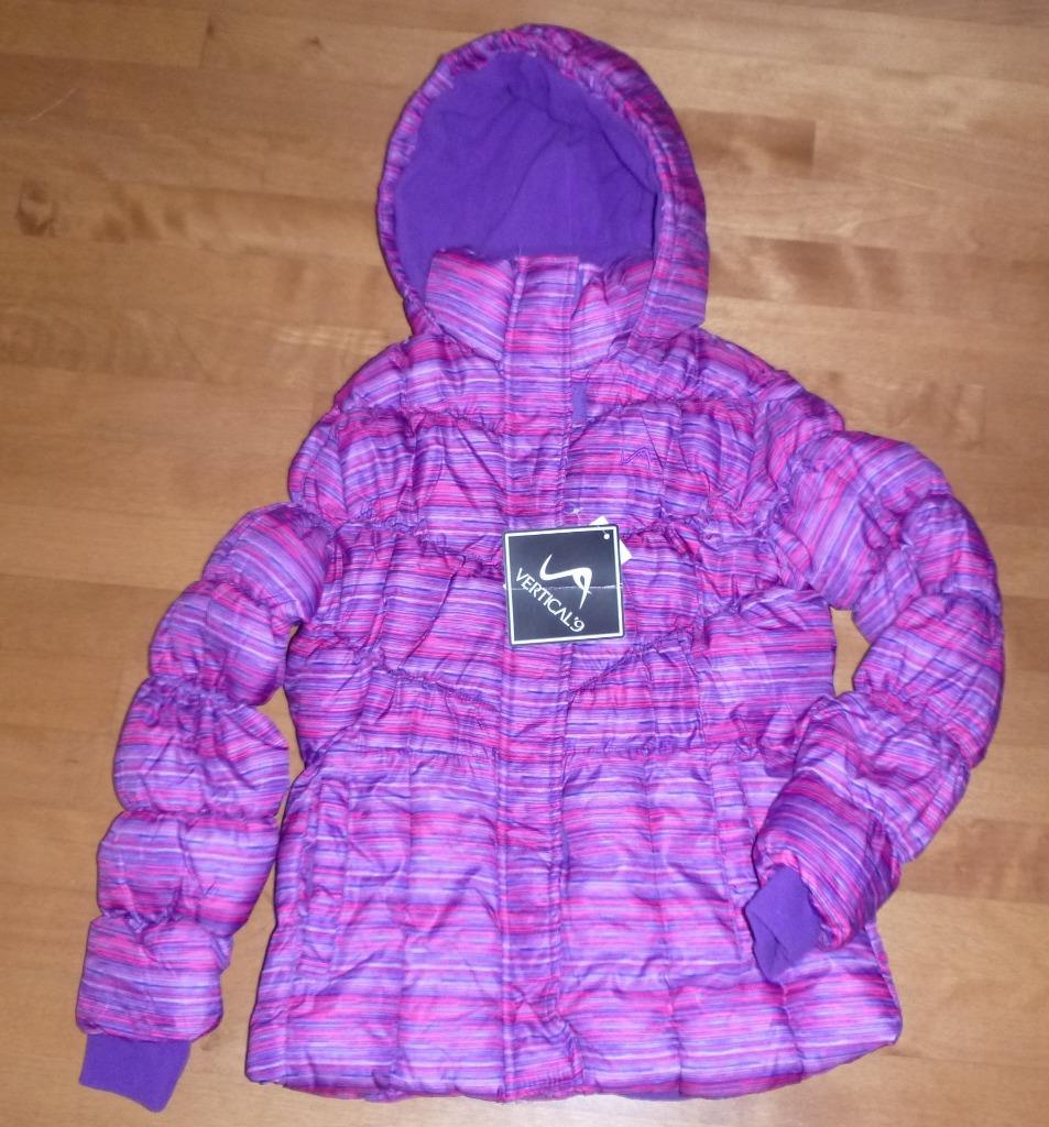 Girls Vertical Puffer Jacket Winter COAT size 14 16 Plus Hot Pink ...