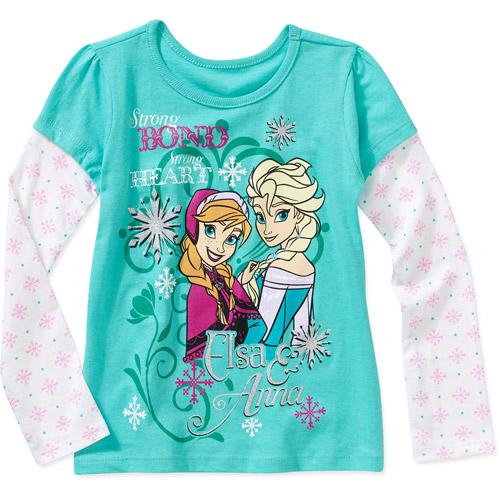 algodón Camiseta de Manga Larga Disney Frozen Elsa Olaf 