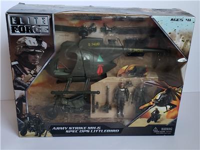 Elite Force Army Strike MH-6 Spec Ops Littlebird Figures