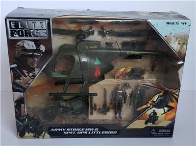 Elite Force Army Strike MH-6 Spec Ops Littlebird Figures