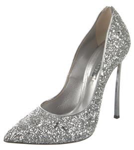 シューズ・サンダルその他 CASADEI Woman Pumps Silver 1F915W100MC2626 9700 Blade Leather Pumps in Milk and Mint for Women | Casadei®