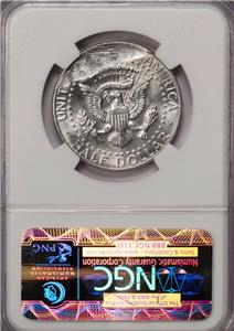 1967 NGC MS62 Struck On Defective Planchet Silver Kennedy