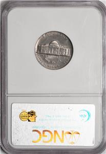 1969 D NGC MS62 Struck Thru Cloth Nickel Mint Error the 