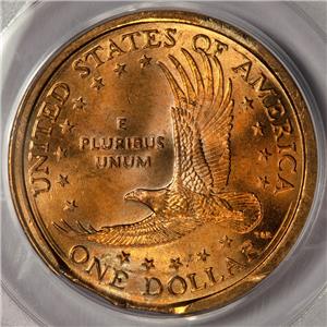 気まぐれ値下げ❗️usdヴィンテージ　トルソー 2000 D PCGS MS63 5% Double Clip Planchet Sacagawea Dollar Mint