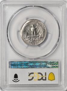 1977 PCGS AU58 Missing Clad Layer Defective Planchet Quarter