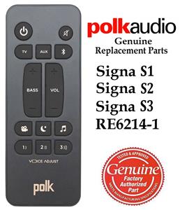 NEW Genuine Polk Audio Remote Control RE6214-1 Fits Signa S1 S2 S3
