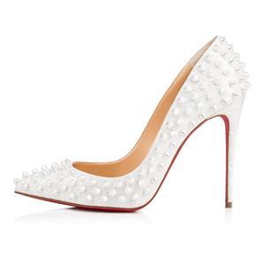 white louboutin heels