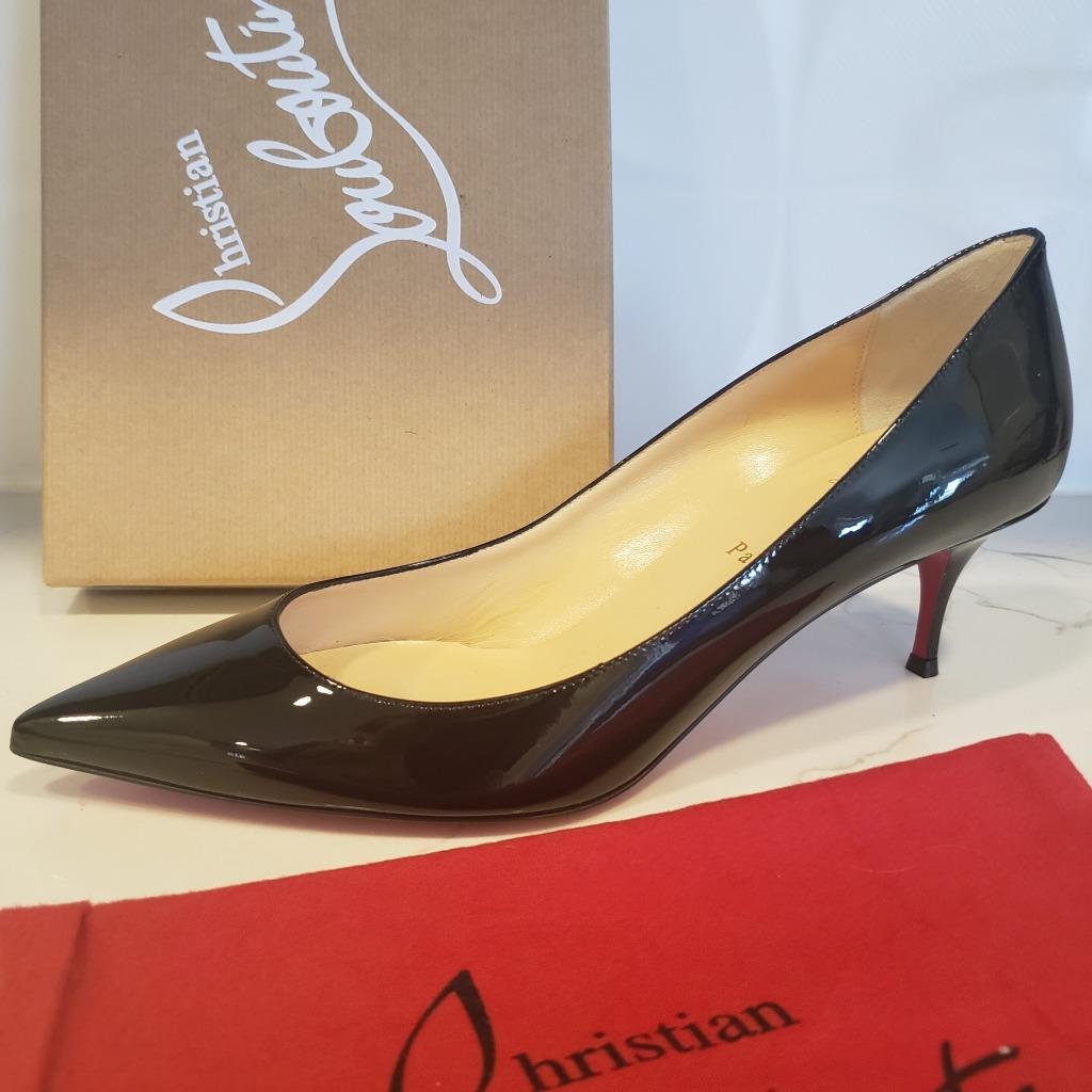 Christian Louboutin PIGALLE FOLLIES 55 Patent Kitten Heel