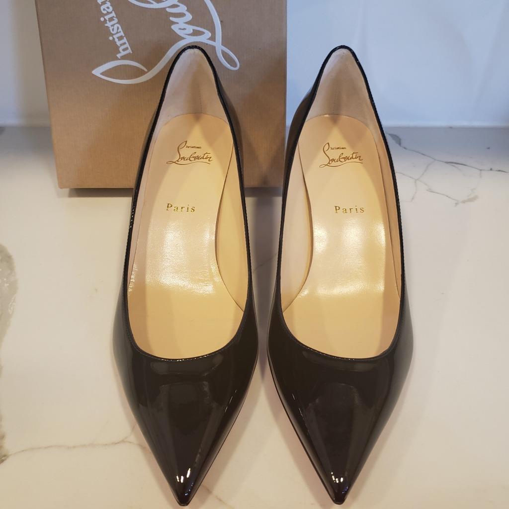 Christian Louboutin PIGALLE FOLLIES 55 Patent Kitten Heel