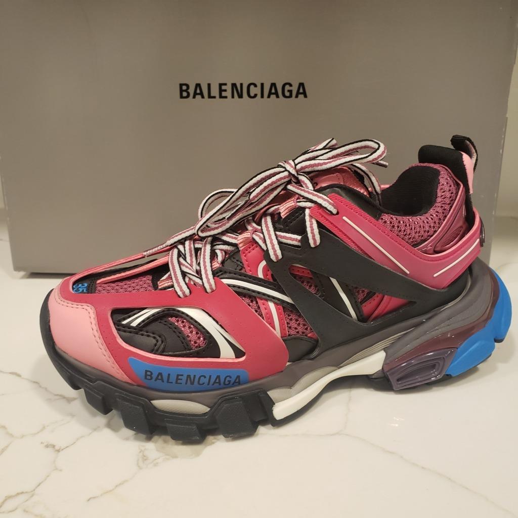 BALENCIAGA Women's Colorblock Track Sneakers Shoes Pink ...