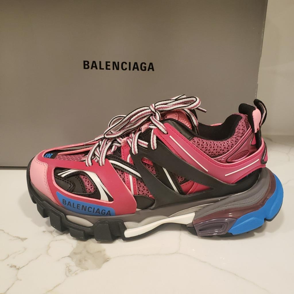 BALENCIAGA Women's Colorblock Track Sneakers Shoes Pink ...