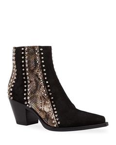 louboutin white cowboy boots