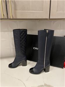 Chanel シャネル　デニム　ブーツ CHANEL◇ロングブーツ/37.5/IDG/デニム : セカンドストリートYahoo!店