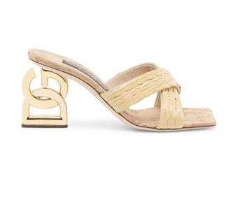 【関税＆送料込み】Dolce & Gabbana White Mules With Low Hee DG leather mules in white - Dolce Gabbana | Mytheresa