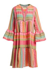 Devotion Twins Ella Embroidered Multicolor Cotton Tunic Midi Dress XS $300  | eBay