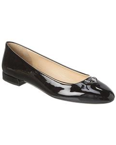 靴 PRADA SPORT Leather Ballet Shoes 38 1/2 Prada Sport Black Patent Leather Ballet Flats Size 36 | eBay