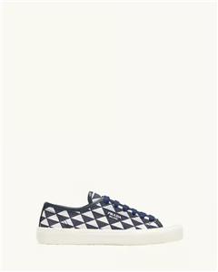 スニーカー PRADA Navy blue canvas sneakers Prada Navy Blue Canvas Sneakers | italist