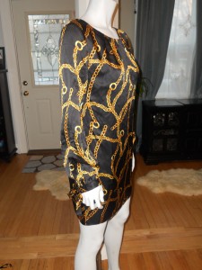 gucci chain print dress