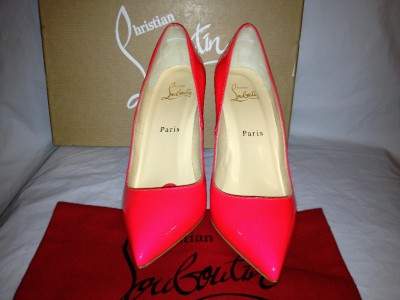 Christian Louboutin BATIGNOLLES 100 Patent Heels Shoes Pumps