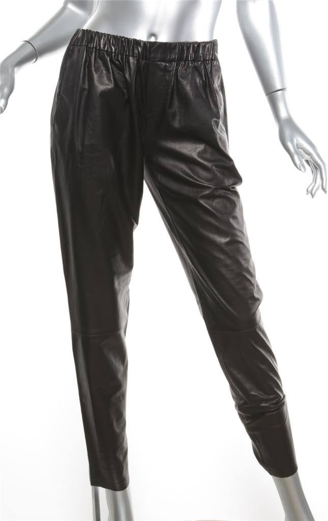 womens leather track pants