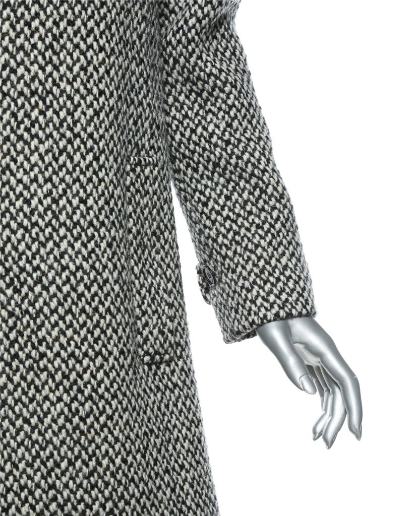 【関税＆送料込み】Saint Laurent Coats Saint Laurent Long Coat in Noir Profond | FWRD