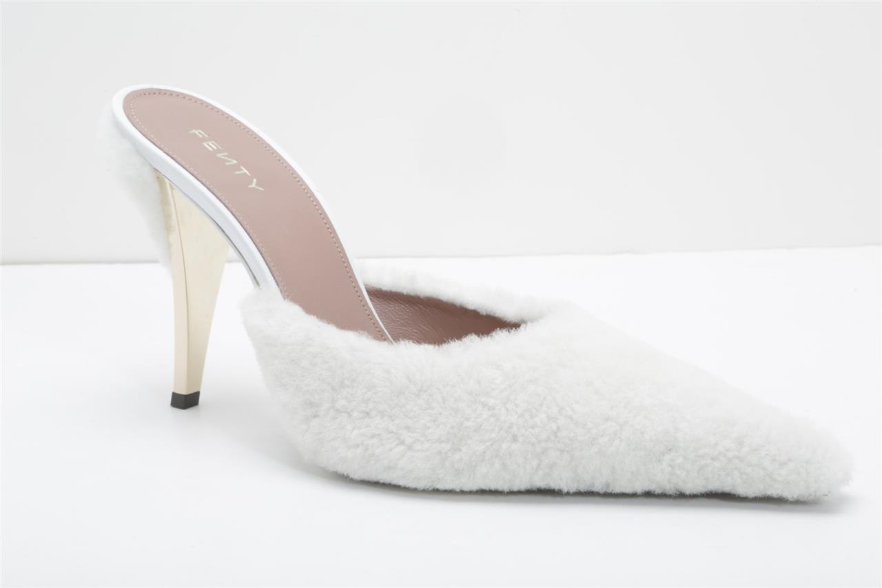 fenty white heels