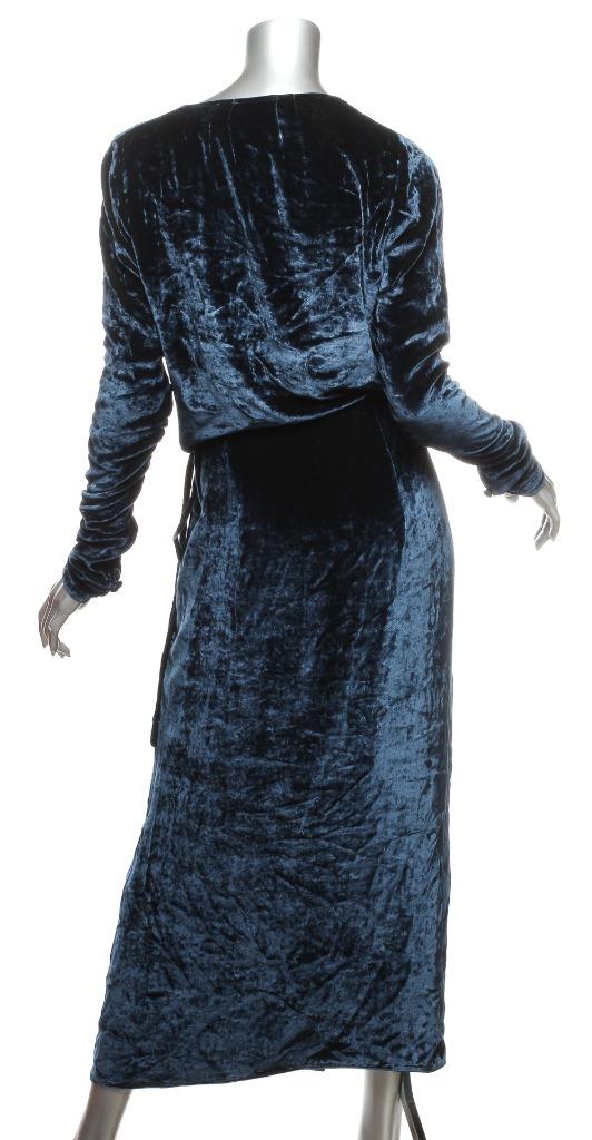 attico blue velvet dress THE ATTICO