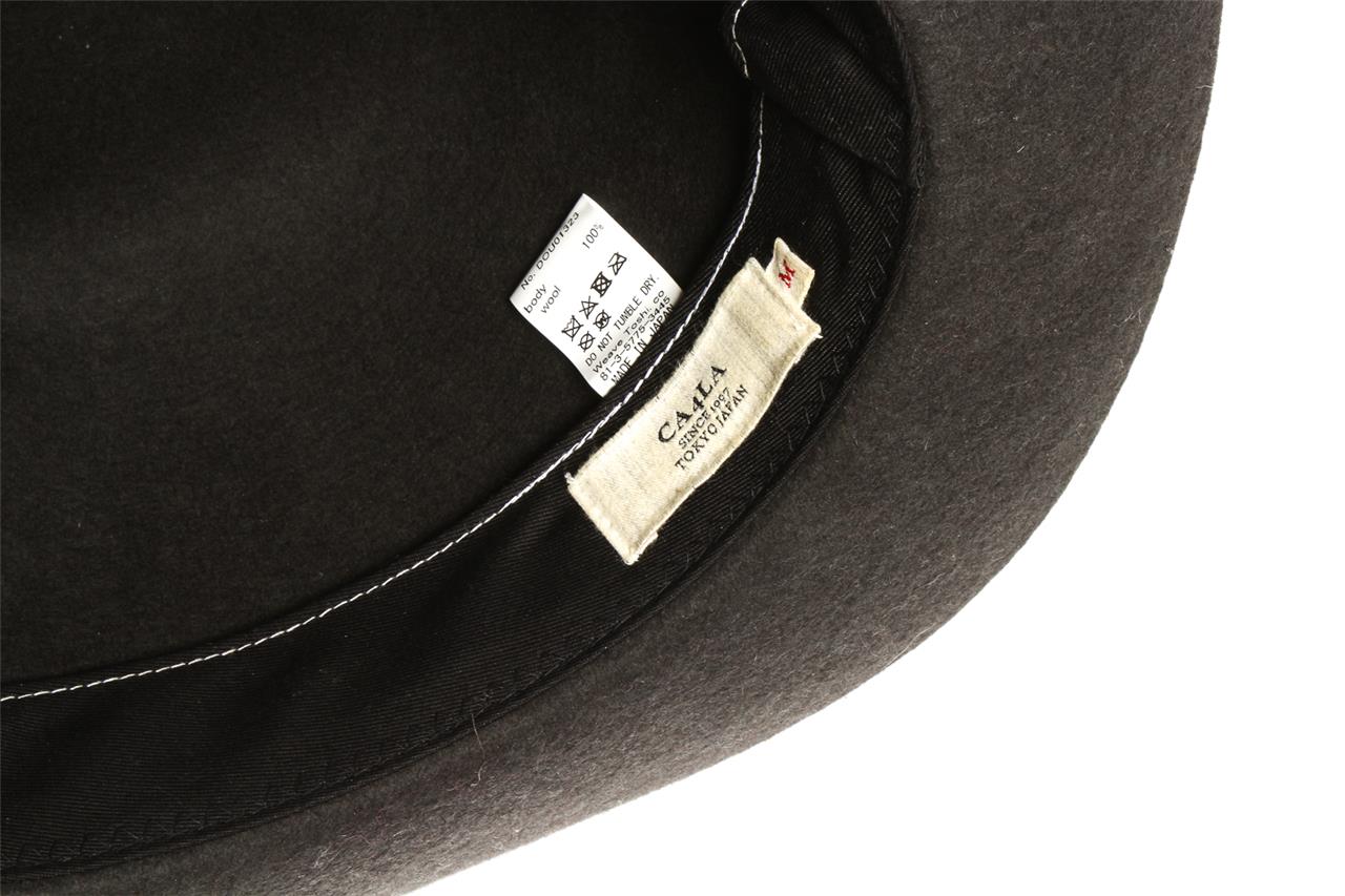CA4LA Tokyo Japan 100% Brown / Grey Wool Fedora Hat NEW M | eBay