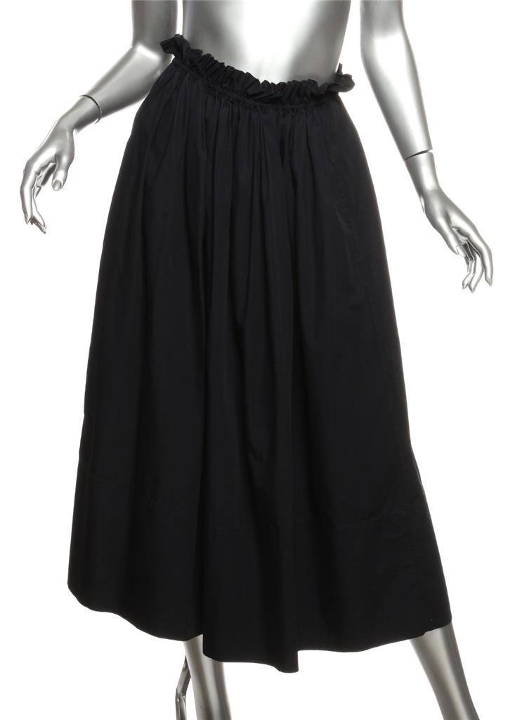 CHLOE Womens Navy Dark Blue Cotton Prairie Long Maxi Full