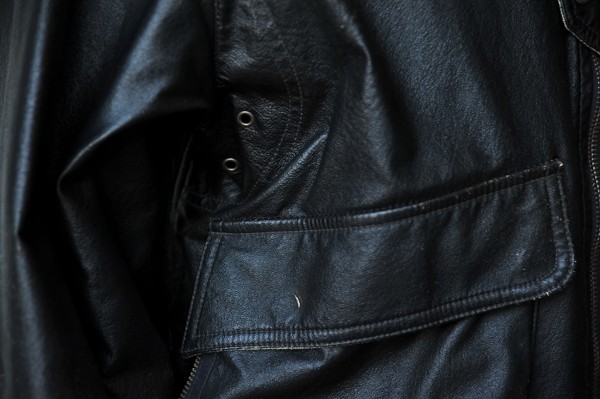 ENERGIE Mens Black Faux Leather+Fur+Pinup-Girl Jacket Aviator Coat M | eBay