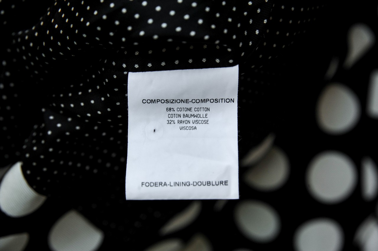 YVES SAINT LAURENT Black+White POLKA DOT Skirt Suit+Jacket+Bag 3-PC 38 ...