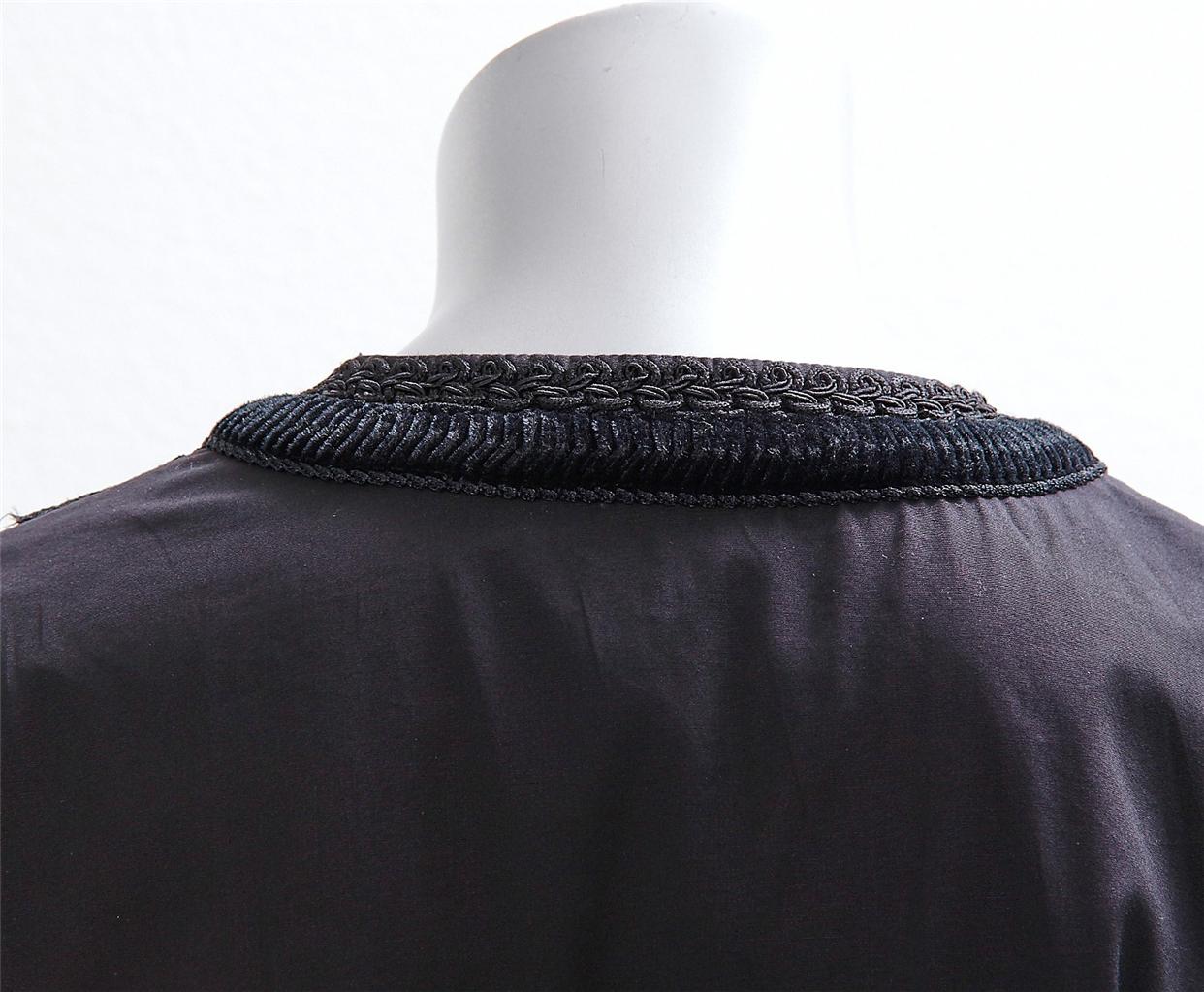 GIVENCHY Womens Black Cotton Long-Sleeve Lace Velvet Trim Shirt Top ...