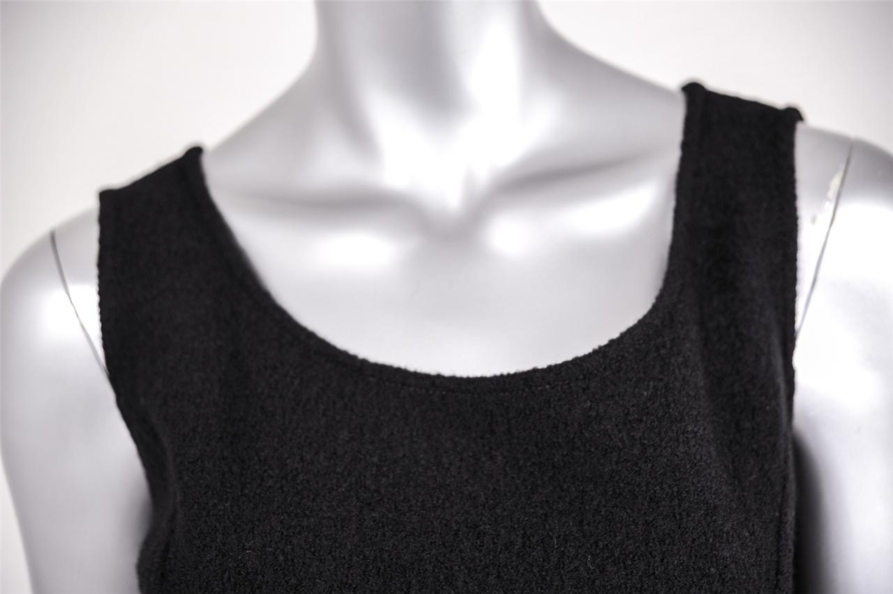 ARMANI COLLEZIONI Womens Black Structured Stretch Wool Sleeveless Dress ...