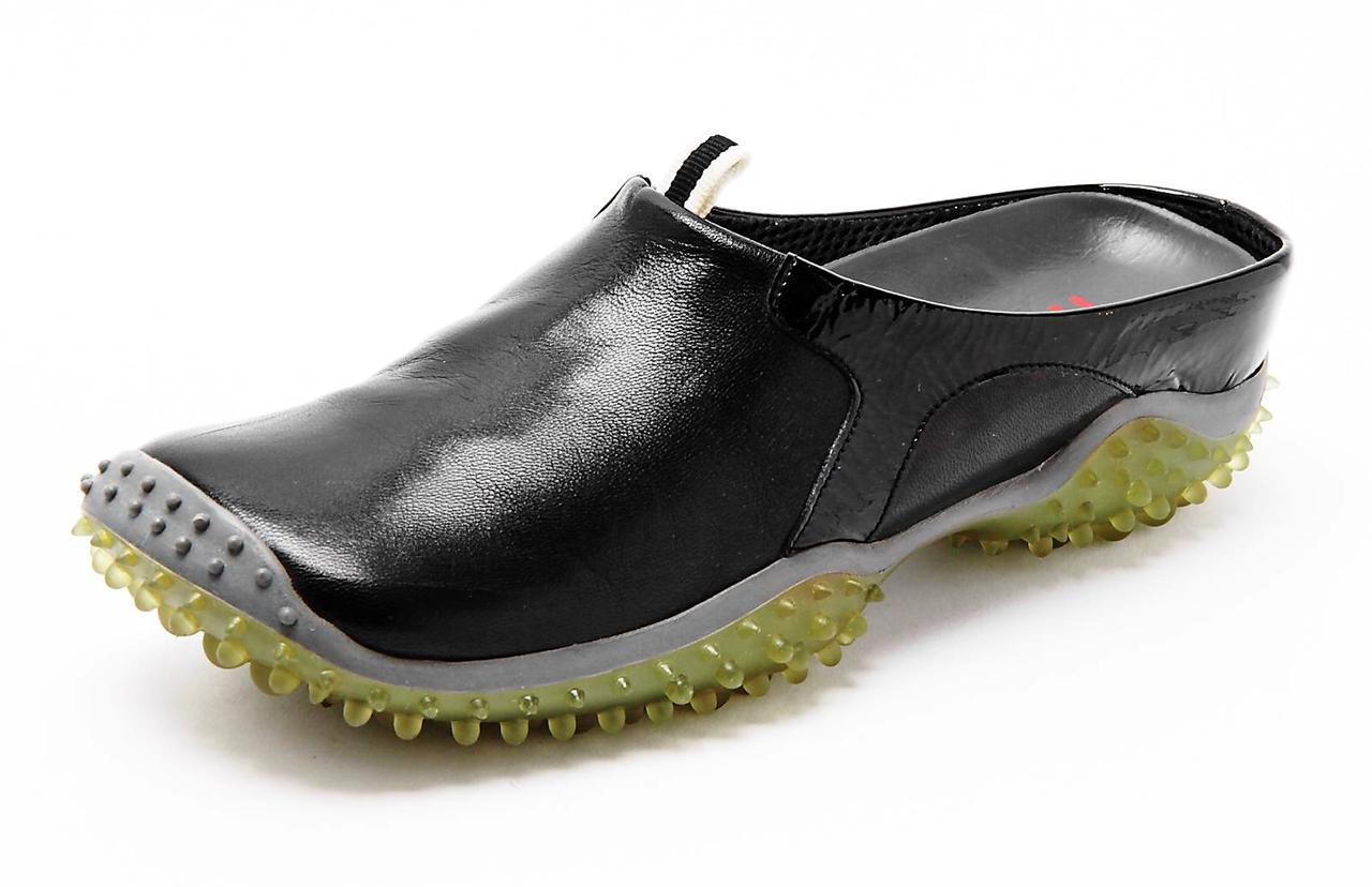 MIU MIU Womens Black Leather Square Toe Slip-On Sneaker Athletic Shoe 8 ...